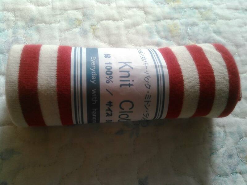 Knit Cloth 　赤白ボーダー柄