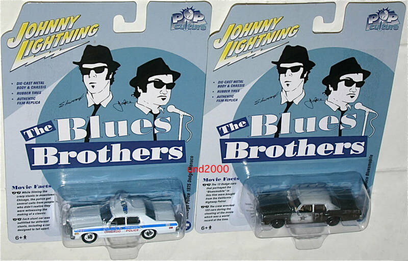 Johnny Lightning ブルースブラザース 1/64 ブルースモービル ダッジ モナコ ポリスカーBlues Brothers Dodge Monaco ジョニーライトニング