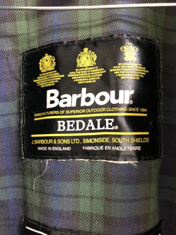 Barbour bedale バブアー ビデイル　ビンテージ　ブラックウォッチ　36か38くらい