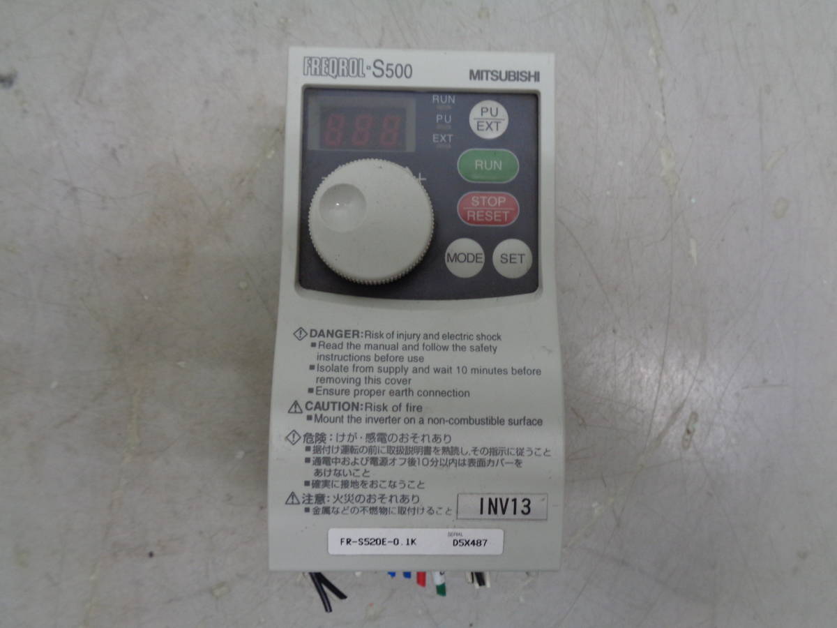 MK6343 三菱電機 インバータ FR-S520E-0.1K