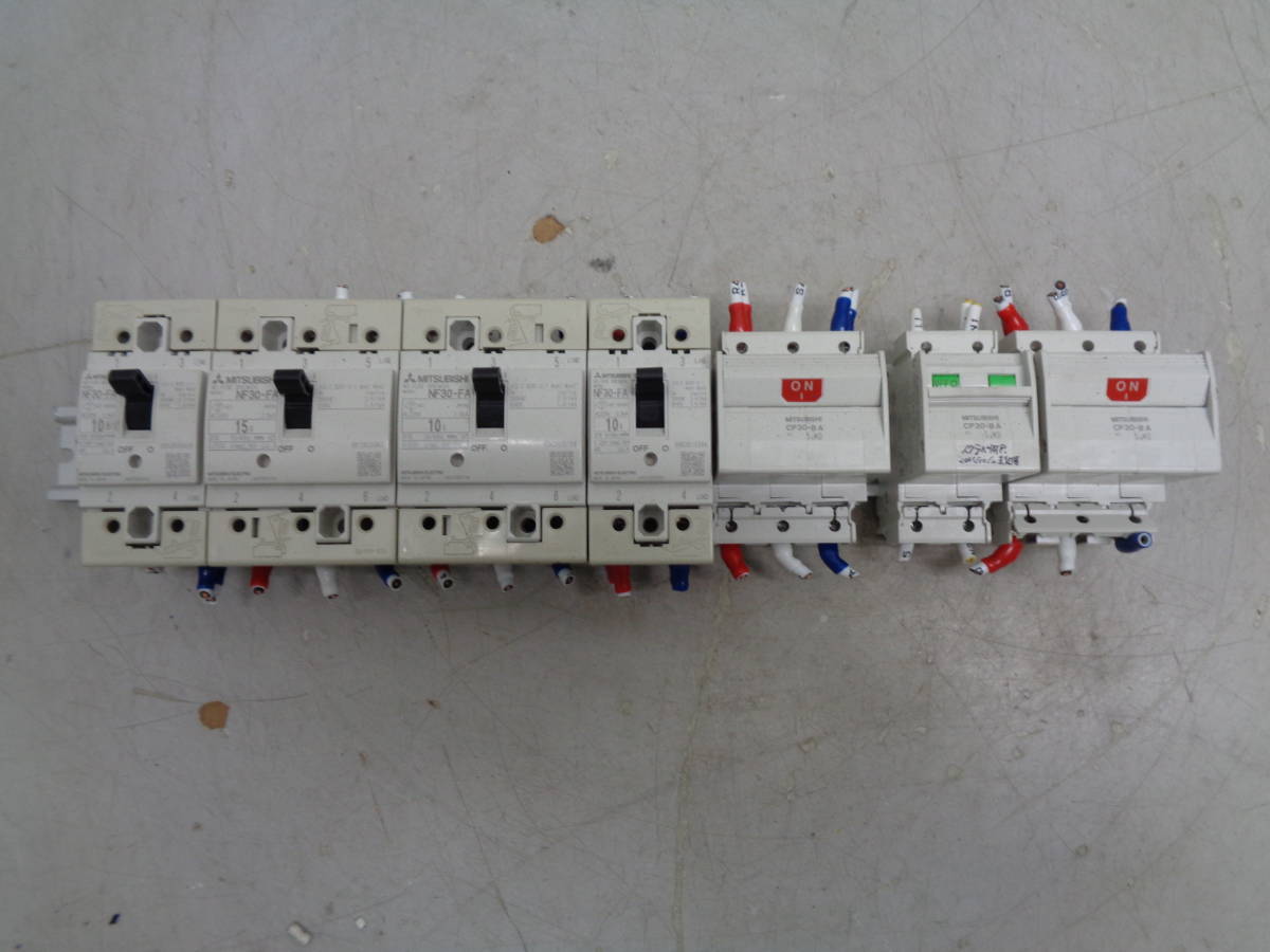 MK6368 三菱　NF30-FA 2P10A(X2) / 3P10A / 3P15A , CP30-BA 3P5A(X2) / 2P5A