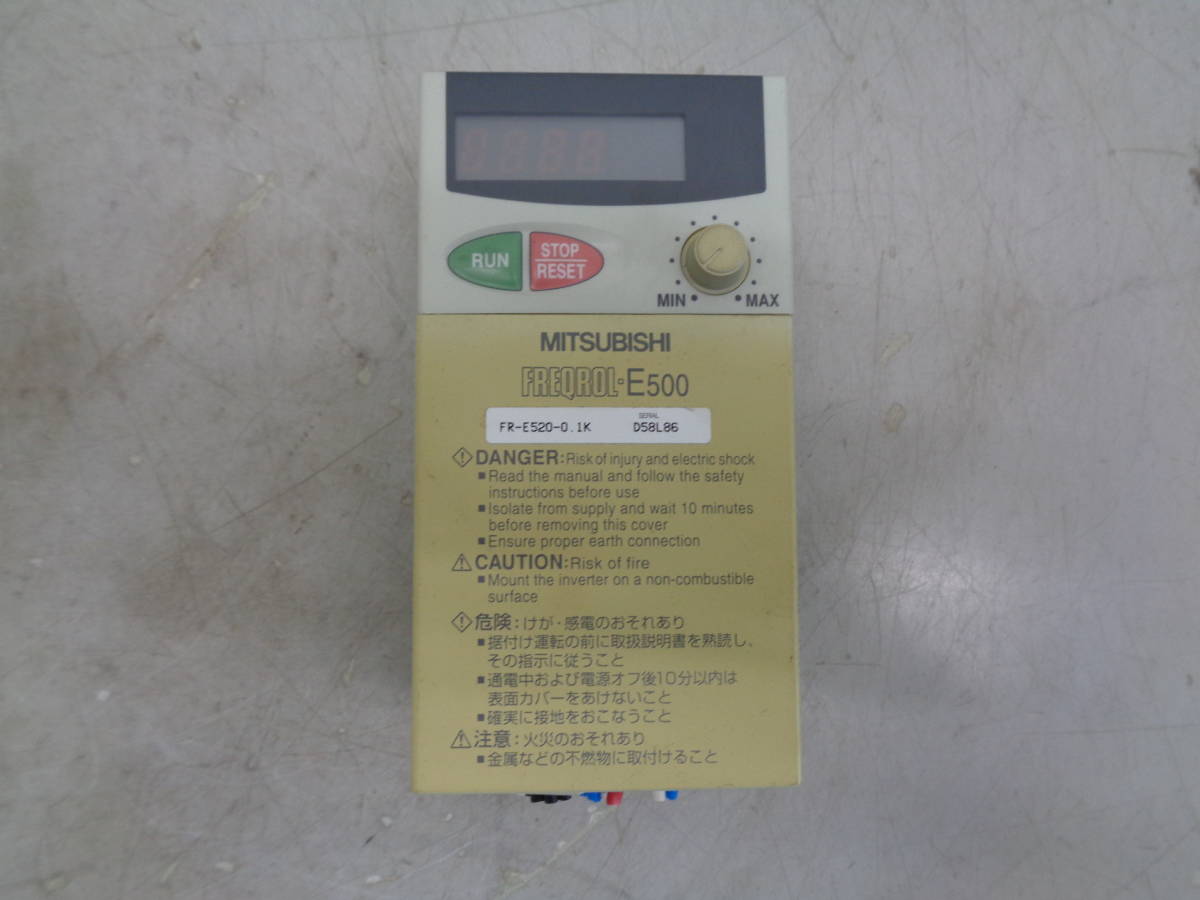 MK6412 三菱電機 インバータ FR-E520-0.1K