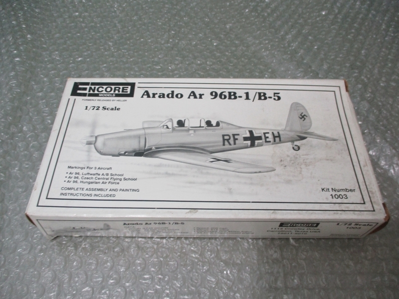 プラモデル NCORE 1/72 アラド Arado Ar 96B-1/B-5 ドイツ 戦闘機 稀少 未組み立て 昔のプラモデル