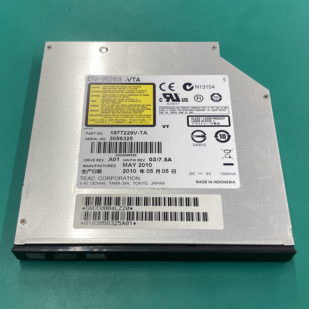 ★ TEAC ティアック DVDマルチドライブ DV-W28S 薄型ドライブ ノートPC用 ジャンク品 N00128