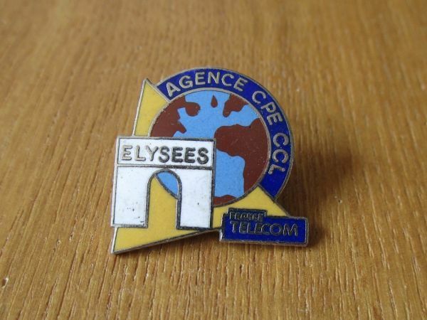 古いピンバッジ：テレコム　ELYSEES 広告 その他 ピンズ #K