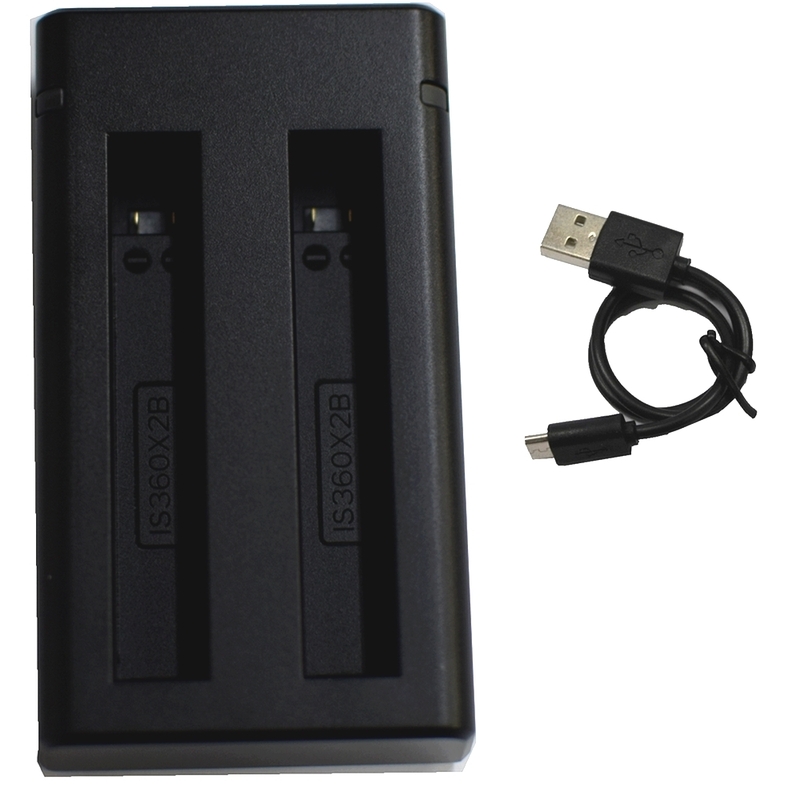 Insta360 ONE X2 純正 互換バッテリー 対応 [ 超軽量 デュアル ] USB Type-C 急速 互換充電器 バッテリーチャージャー IS360XB2