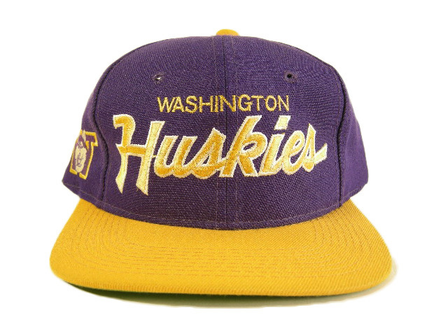 NCAA SPORTS SPECIALTIES ワシントン大 ハスキーズ 80s VINTAGE デッドストック スナップバック キャップ ヴィンテージ CAP NCAA HUSKIES