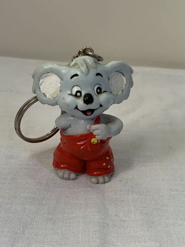 【送料無料】ドイツ製 Schleich Blinky Bill ブリンキービル ネズミ キーホルダー ラバー フィギュア ヴィンテージ