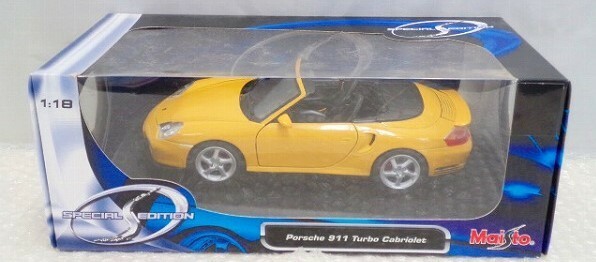 ミニカー：マイスト 1/18 ポルシェ 911 ターボ カレラ イエロー/オクパナ