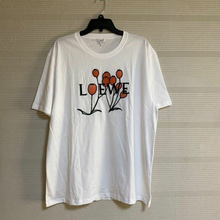 新品 本物 正規品 LOEWE ロエベ メンズ ロゴ Tシャツ バーバリウム 白