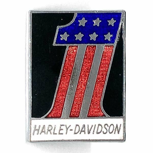 ハーレー ナンバーワン ピンバッジ Harley Davidson #1 Pin ハーレーダビッドソン バイカー ピンズ HARLEY-DAVIDSON AMF Pins No1 No,1