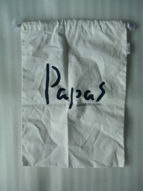 ◆PAPAS パパス　巾着ポーチ　巾着袋　巾着バッグ　　◆ 未使用品　　　　　　　
