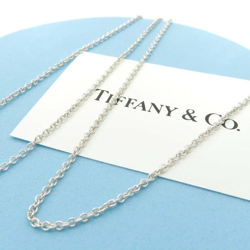希少 美品 Tiffany&Co. ヴィンテージ ティファニー ロング シルバー ネックレス チェーン 76㎝ SV925 SS15