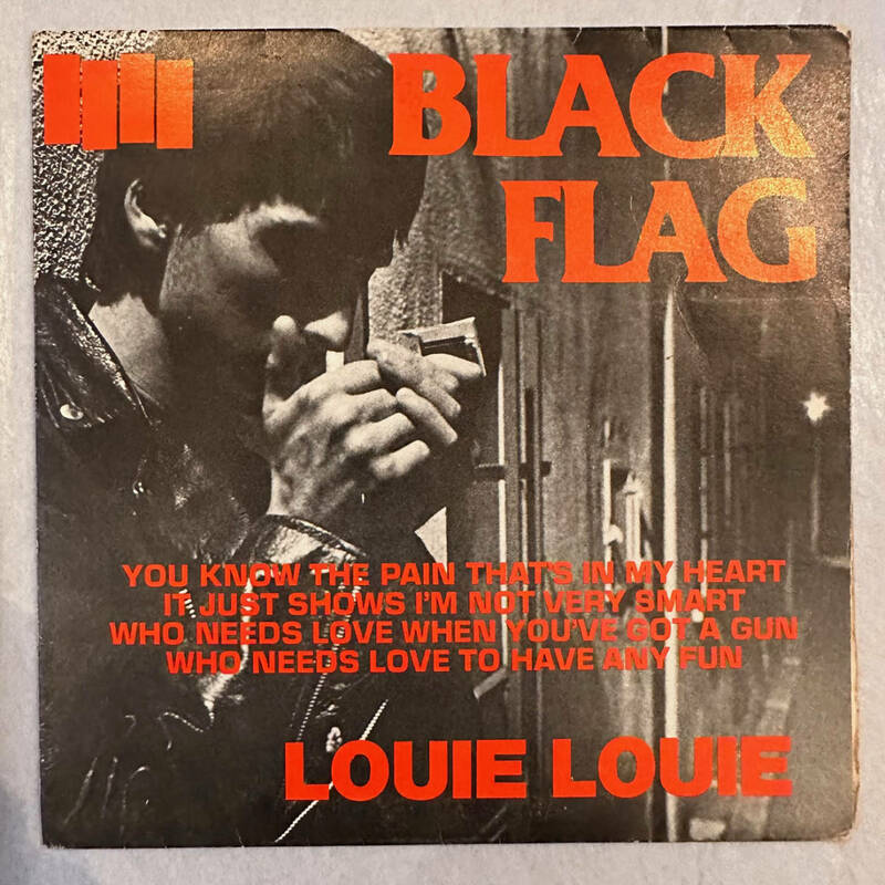 ■1981年 US盤 オリジナル Black Flag - Louie Louie 7”EP PBS 13 Posh Boy ALCO Stamp