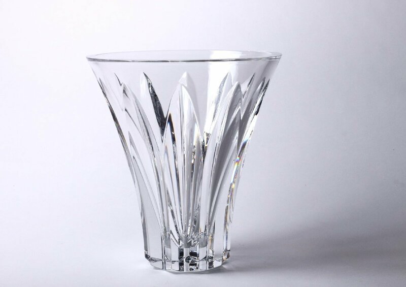 バカラ クリスタルガラス フラワーベース 25cm / BACCARAT 硝子 花瓶 