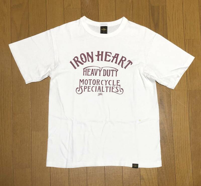 【美品】アイアンハート ロゴTシャツ / IRON HEART、Mサイズ、白 ホワイト