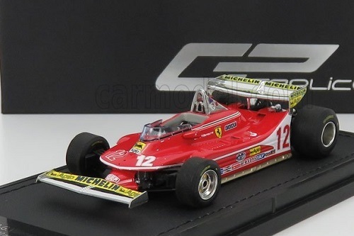 GP Replicas　1/43　フェラーリ・312T4　#12　G．ヴィルヌーブ　1979 モナコGP ショートテール　限定500台