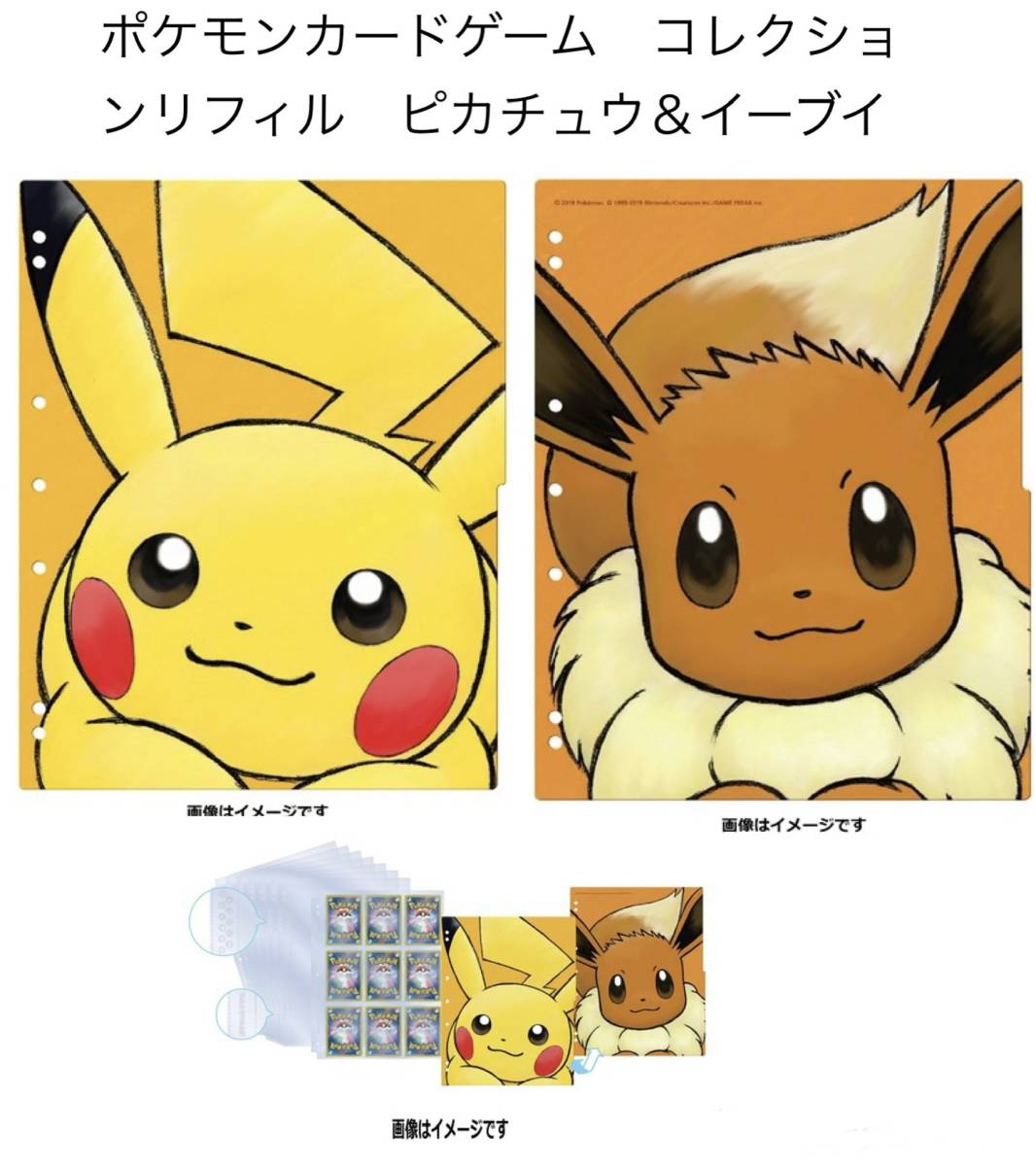 ■□ポケモンカードゲーム コレクションリフィル　【ピカチュウ＆イーブイ】■□ 新品　未開封★喫煙者ペット無　ポケモンセンター