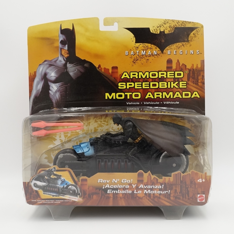 未開封!Batman Begins バットマン ビギンズ/armored speedbike moto armada アーマードスピードバイク/H2852/BATMOBILE/Mattel マテル/7193