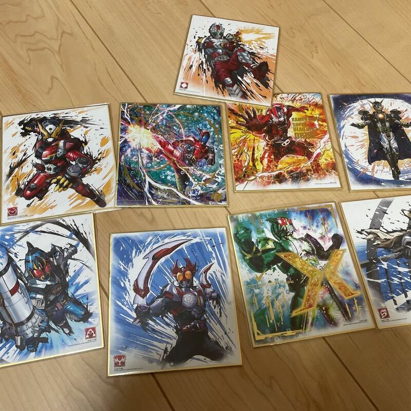 仮面ライダー　art 色紙　セット