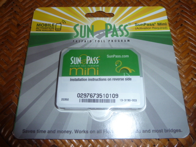 SUNPASS SUN PASS 本物 未使用 ETC 料金徴収システム EPASS E-ZPass EZPass FasTrak アメリカ 北米 USDM US ホンダ トヨタ 日産 高速 有料