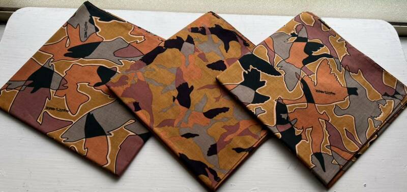 アングラーズハウス ★ Angler's House ☆ camouflage bandanna 3種類 ３枚セット