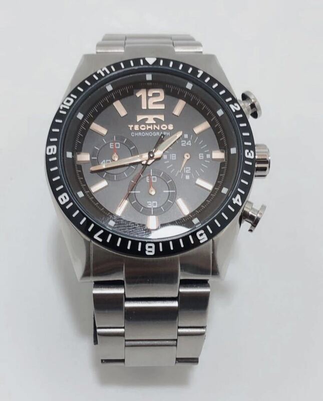 T217 超美品 テクノス TECHNOS T-1019 メンズ 腕時計