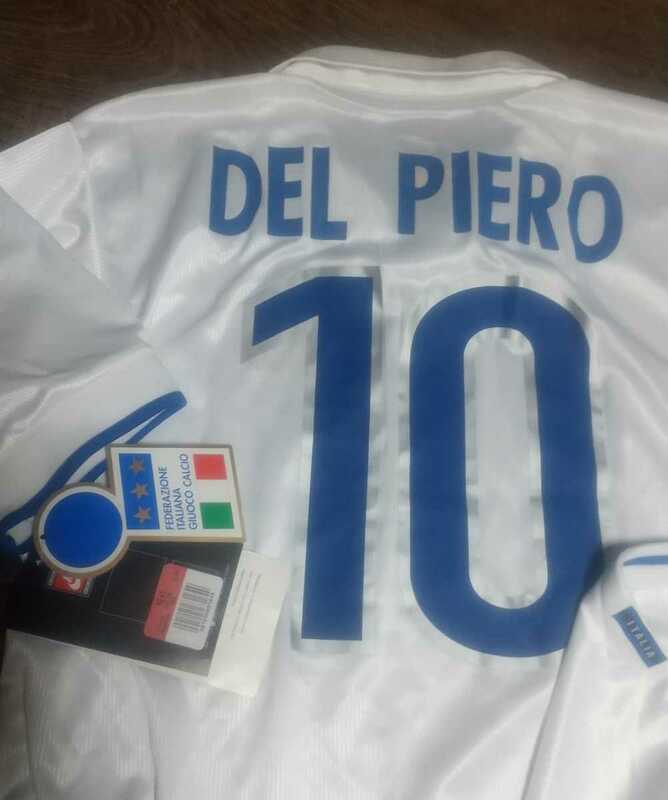 値下交渉 1998年 イタリア代表 選手用 デルピエロ NIKE 検)ITALY PLAYER SHIRT W/TAGS DEL PIERO WORLD CUP デルピエロ ワールドカップ Y2K