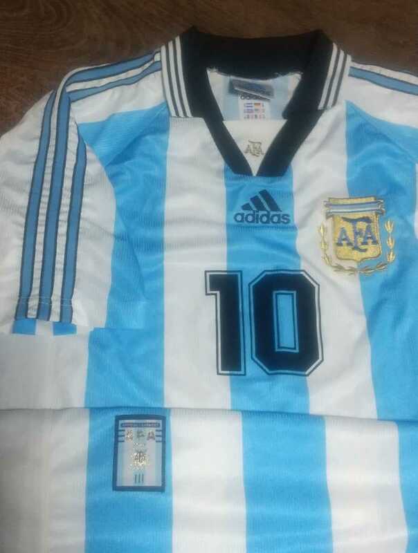 値下げ交渉 1998年 アルゼンチン代表 adidas MADE IN ARGENTINA 検/ FIFA WORLD CUP FRANCE ORTEGA BATISTUTA ワールドカップ オルテガ Y2K