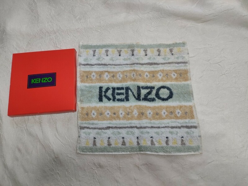 値下げしました　ハンカチコレクション　　KENZO　経年未使用ミニタオルハンカチ
