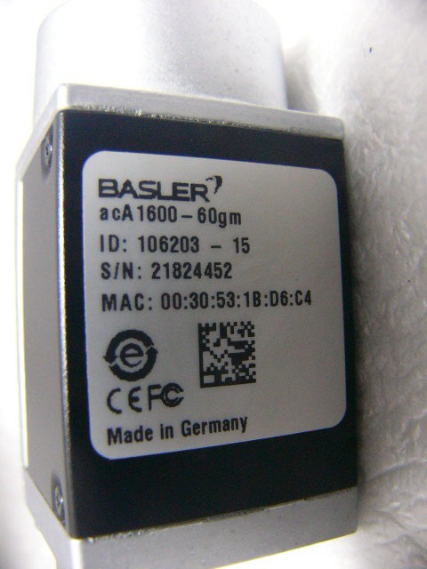 ★未使用に近い★ Basler acA1600-60gm 200万画素GigEカメラ Cマウント FA産業用