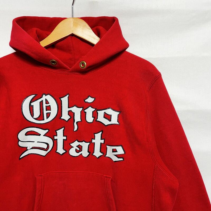 champion チャンピオン USA製 Ohio State オハイオ パーカー リバースウィーブ 珍ピオン ビンテージ オールド 90s 80s