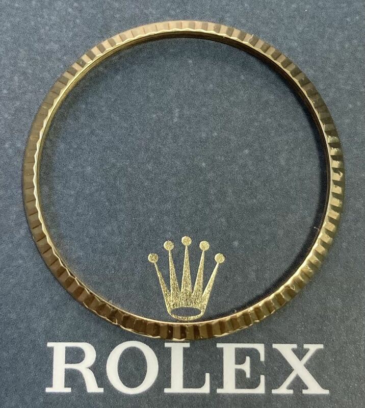 17013 YG 純正品 ベゼル ロレックス オイスタークオーツ ROLEX OYSTER QUARTZ Watch bezel K18 クオーツ DATEJUST デイトジャスト