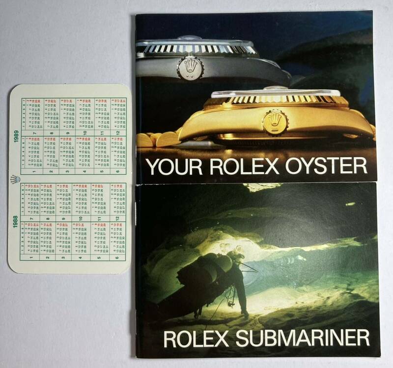 R 1988年 サブマリーナ 冊子 ロレックス 16803 16808 16800 5513 16660 ROLEX SUBMARINER SEA-DWELLER booklet 箱 ケース OYSTER calendar