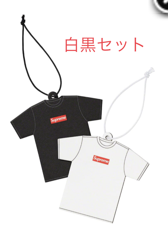 【新品正規】白黒セット / 22aw supreme Kuumba Tee Air Freshener / car tag エアフレッシュナー　カータグ　22fw ②