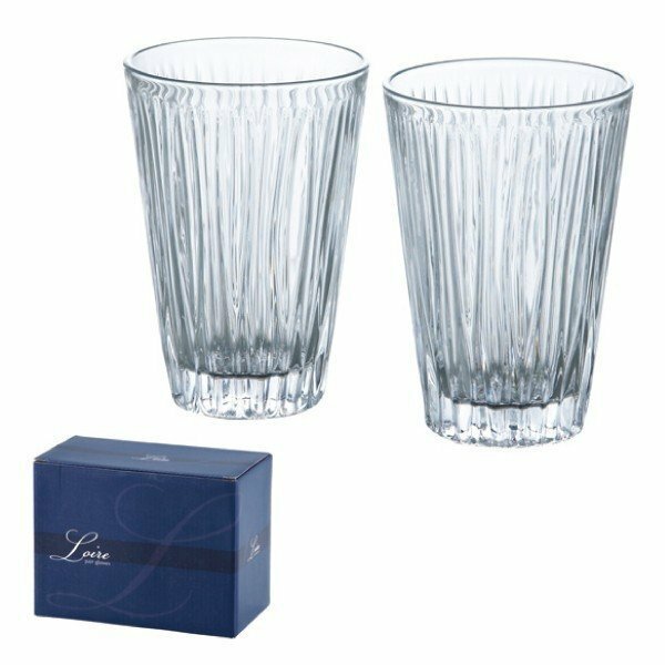 ロワール ペアグラス 2客組 新品 化粧箱入 ギフト インテリア コレクション タンブラー おしゃれ 冷茶 グラス ガラス製