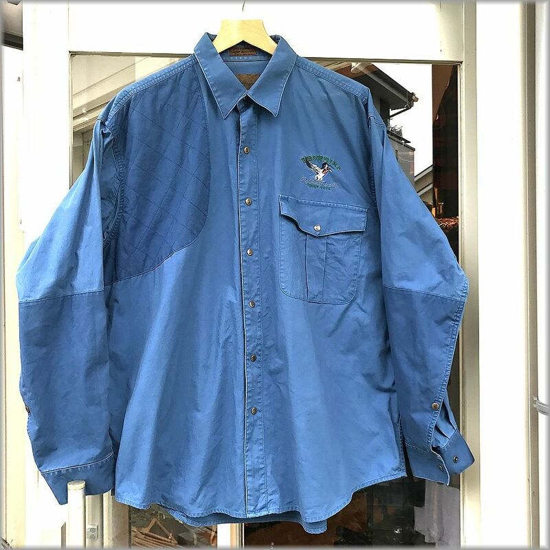 ★BROWNING　90s　ハンティング　長袖シャツ　size XL★検 ビンテージ ビッグシルエット ワーク アメリカ 古着