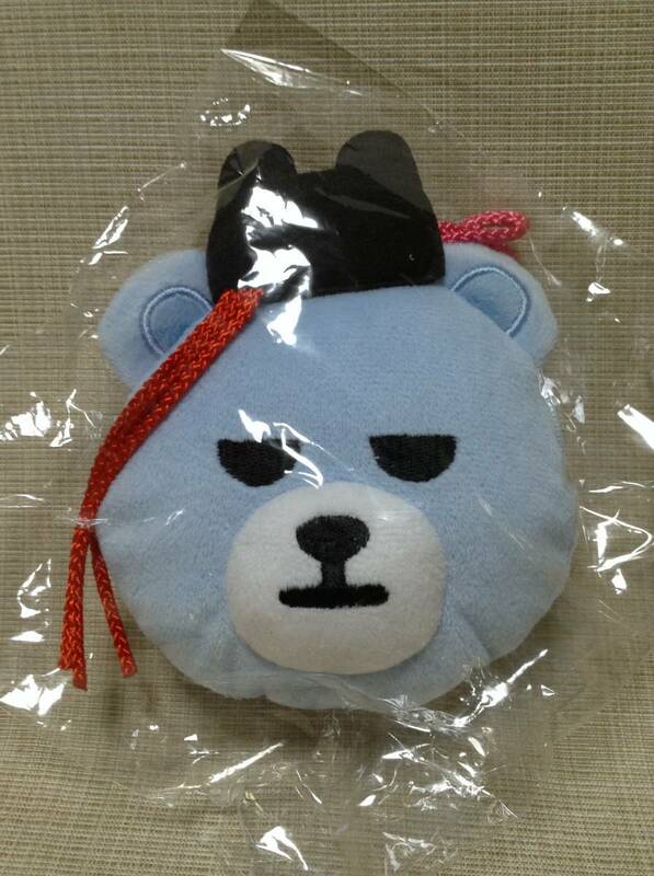 KRUNK×BIGBANG フェイスネックポーチ G-DRAGON クランク,ビッグバン YGエンタテインメント,キャラクター くま,熊 小物入れ