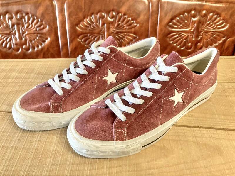 ★☆希少レア!コンバース converse ONE STAR スエード バーガンディ 9 27.5cm converse ワンスター レッド デッド ビンテージ 226☆★