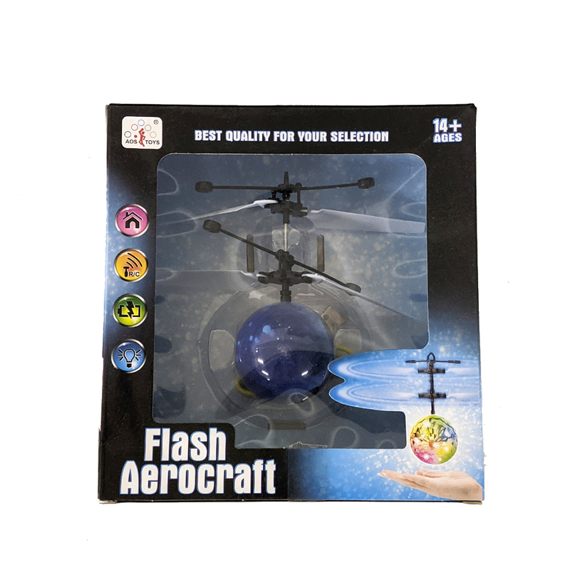 Flash Aerocraft フラッシュエアクラフト フライングボール 空飛ぶおもちゃ お家時間 ステイホーム 青