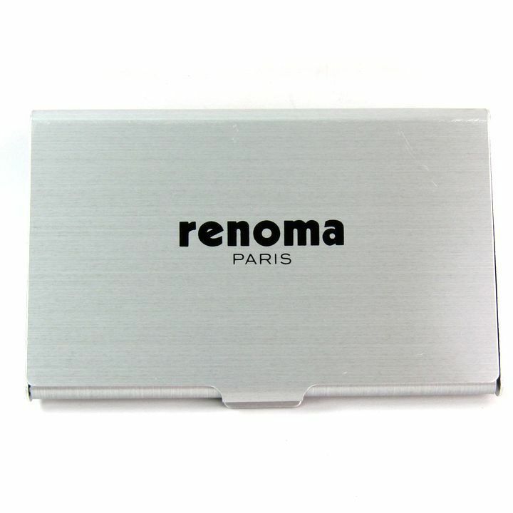 レノマ PARIS シガレットケース マルチケース 金属製 ブランドロゴ メンズ シルバー renoma