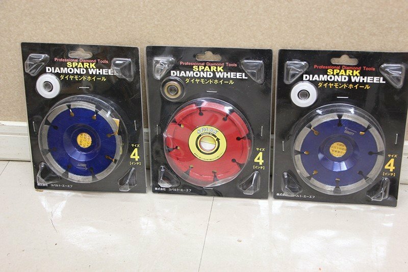 SPARK DIAMOND WHEEL ダイヤモンドカッター 4インチ 3枚