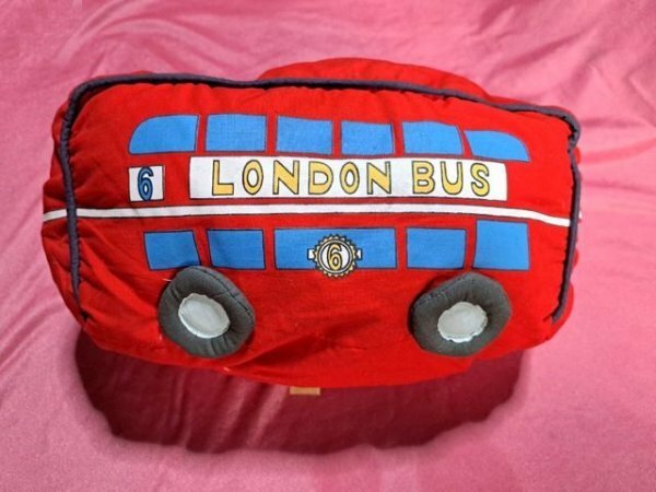 ＵＳＥＤ LONDON BUS ティッシュケース 赤系