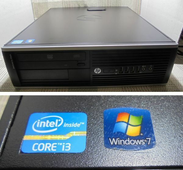 HP Compaq Elite 8300 SFF　Windows7Pro/Core i3 2120 3.3GHz/4GB/250GB／現状動作/VM お遊びパソコン