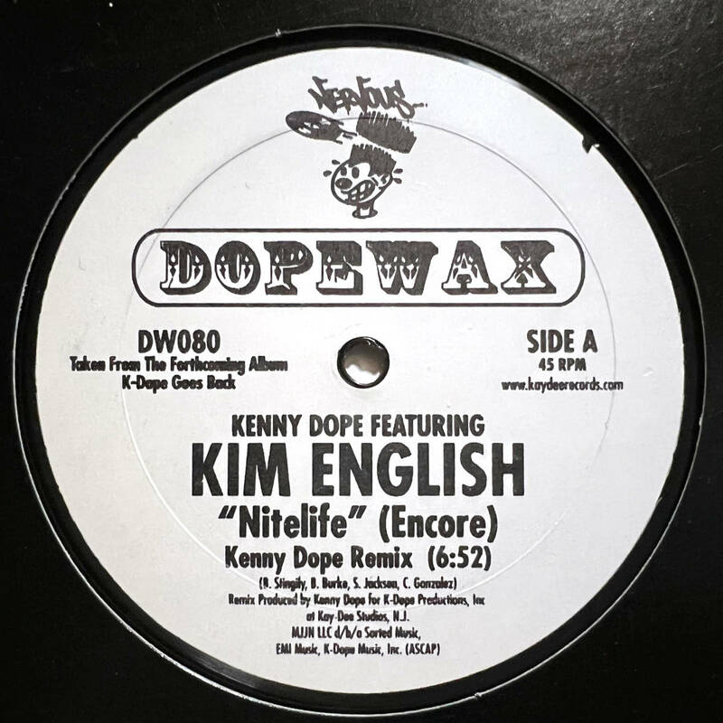 Kenny Dope Featuring Kim English Nitelife (Encore) アナログレコード 12インチ