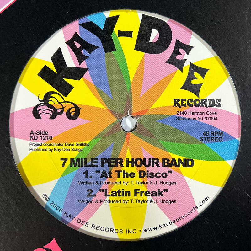 7 Mile Per Hour Band - At The Disco / Latin Freak / Playin' Your Game レコード 12インチ Kenny Dope KD-1210 Kay-Dee Records