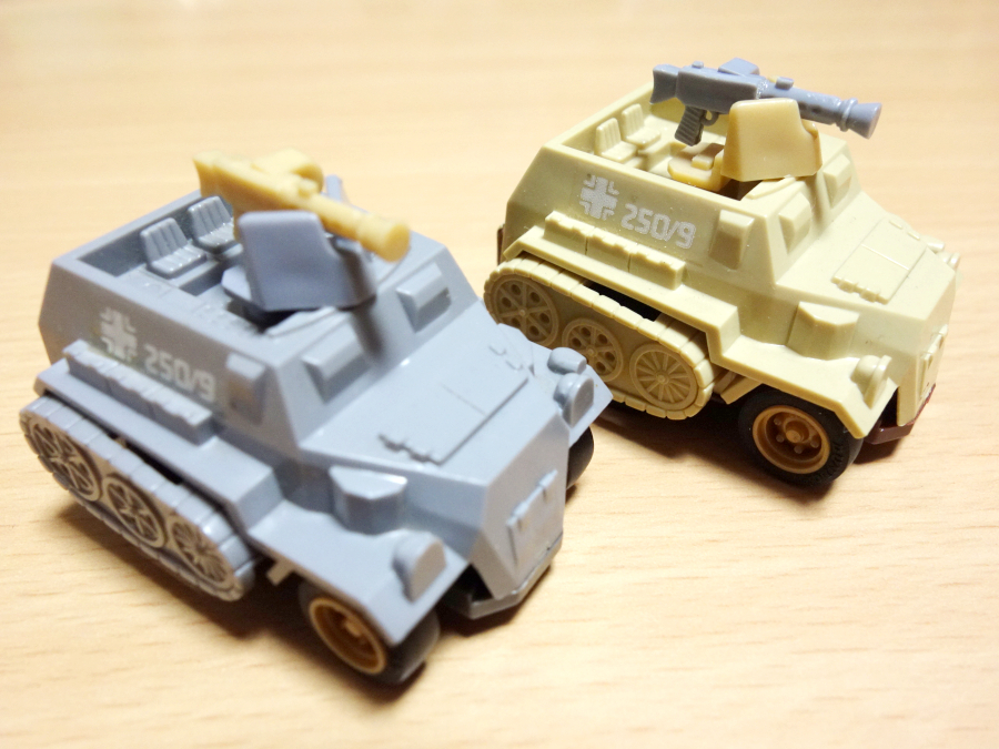 コンバットチョロＱ ハノマーク(機銃) 茶色 ハノマーク(機銃) グレー