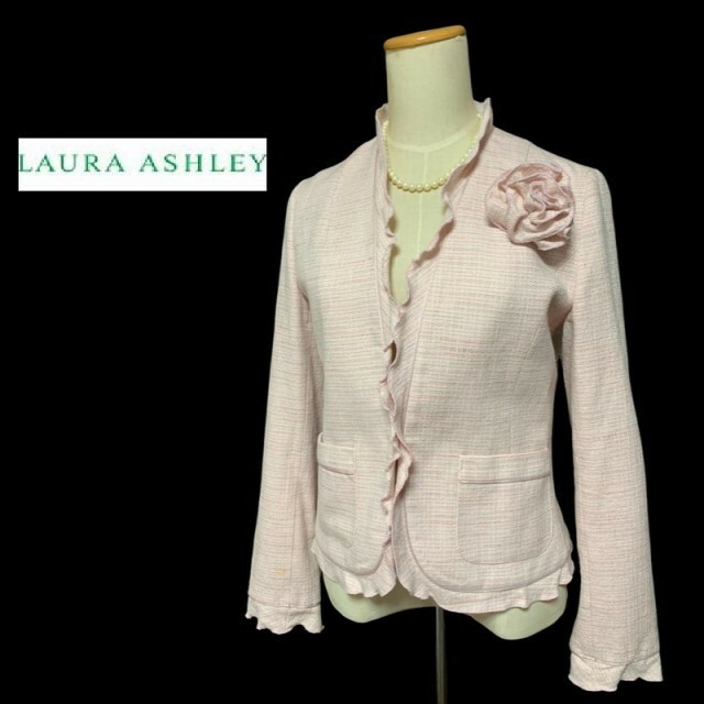 LAURA ASHLEY【ローラアシュレイ】コサージュ付き ジャケット 9号