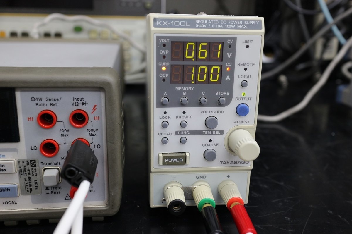 【正常動作品】高砂 KX-100L 40V 10A 100W 直流電源