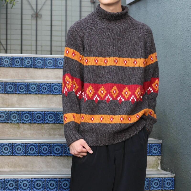 malo CASHMERE100% CHUNKY KNIT MADE IN ITALY/マーロカシミヤ100%チャンキーニット
